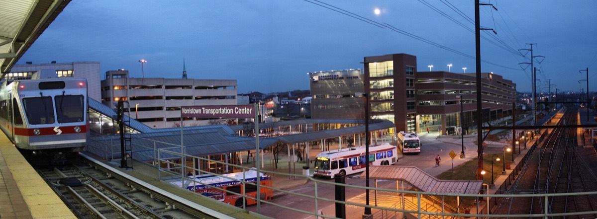 Norristown Borough along the Schuylkill River, Montgomery County PA